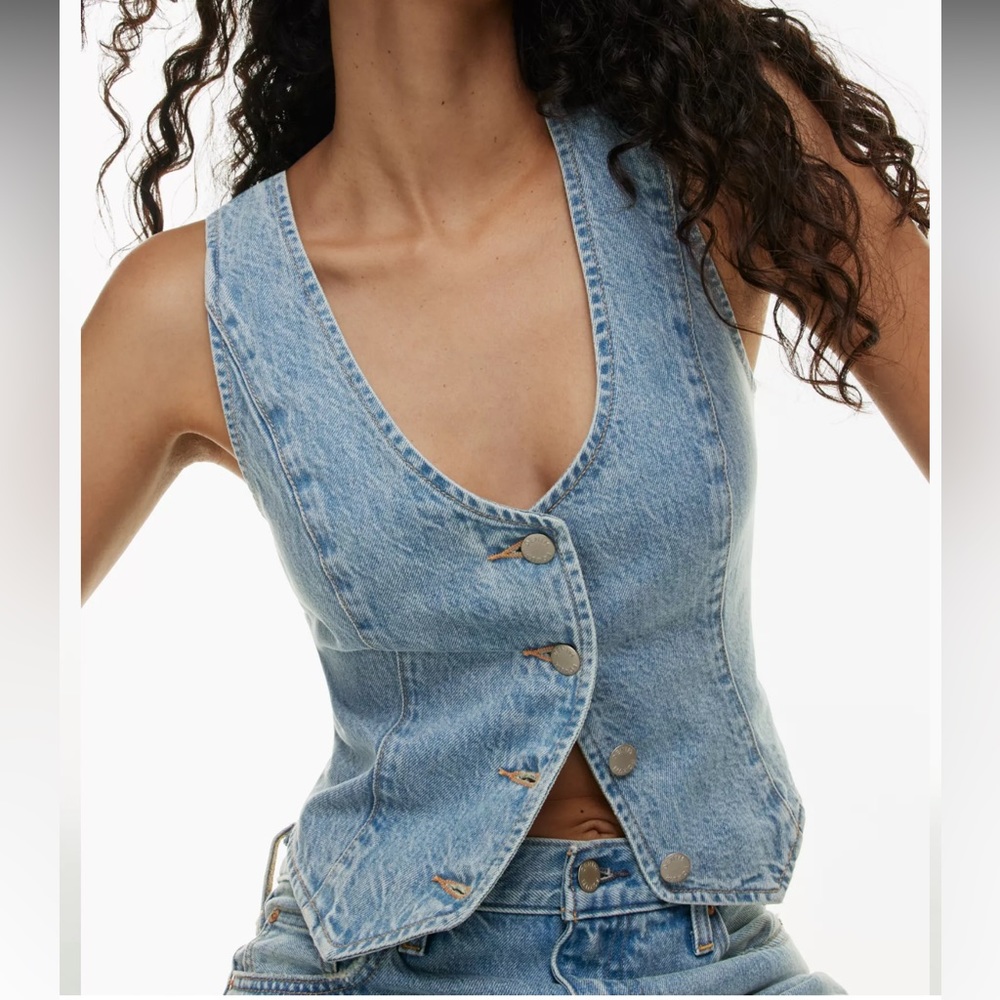 Aritzia Denim Vest